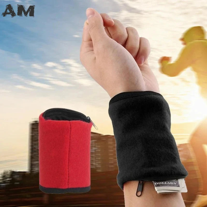 Multifunctional Running Bags Cycling Pocket Wrist Band Wallet Safe Storage Wallets Zipper Wrist Ankle Wrap Sport Strap