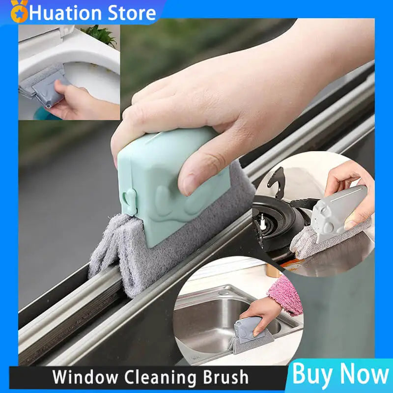 Creative Window Groove Cleaning Cloth Window Cleaning Brush Windows Slot Cleaner Brush Clean Window Slot Clean Tool