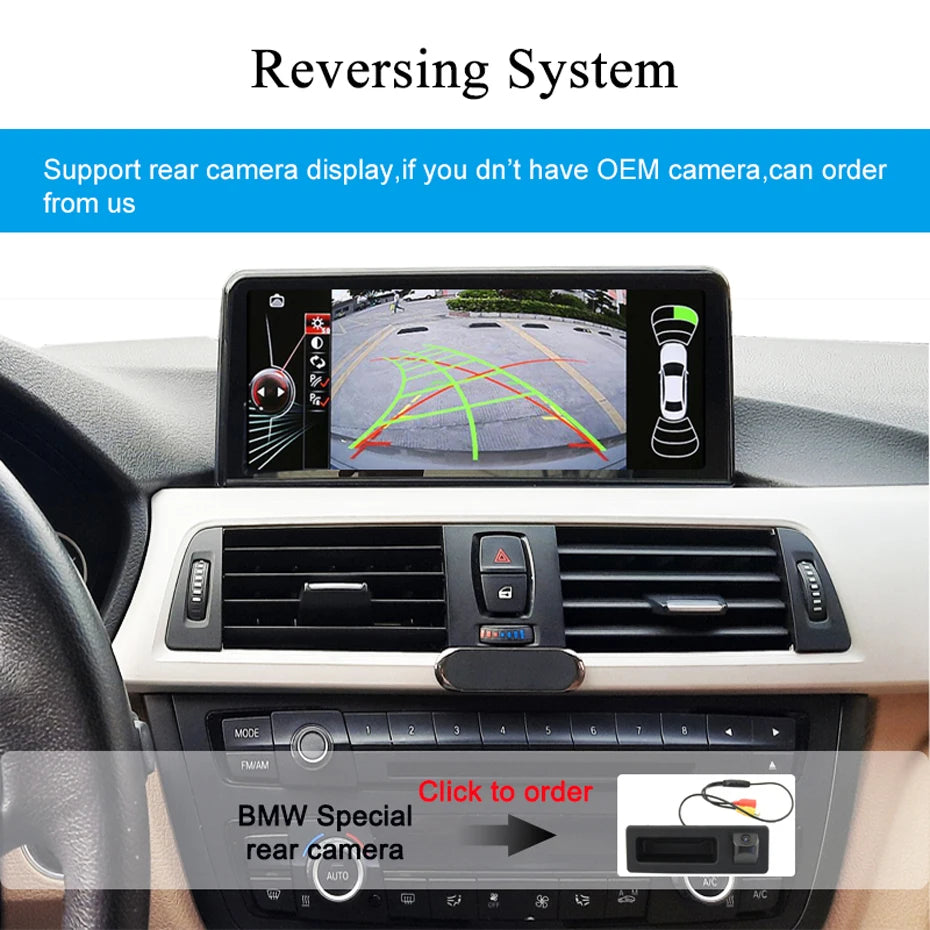 10.25'' Wireless Carplay Multimedia Display Screen Android Auto Radio For BMW 1/2/3/4 Series F20/F21/F22/F30/F31/F32/F33/F34/F36